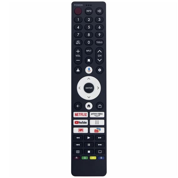 TV fjärrkontroll Ersättning för GGB422WJSA För Sharp TV RöstFunktion Svart