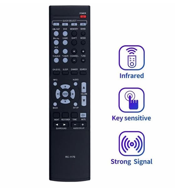 Fjernkontroll erstatning RC-1170 For DENON AV Receiver Black