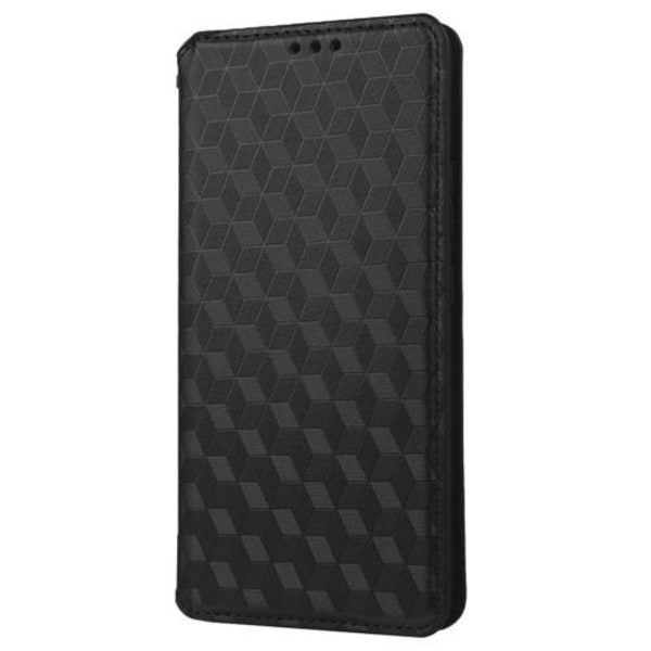 Rhombus tegnebog taske til Samsung Galaxy S23 Ultra - Sort Black