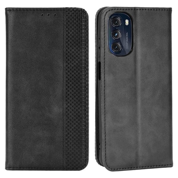 Wallet Stand Flip - telefonetui til Motorola Moto G 5G 2022 - Sort Black