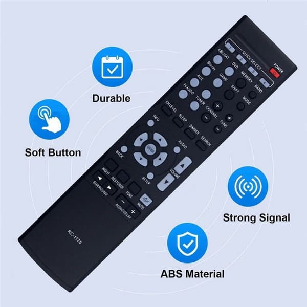 Fjernbetjening Udskiftning RC-1170 til DENON AV Receiver Black