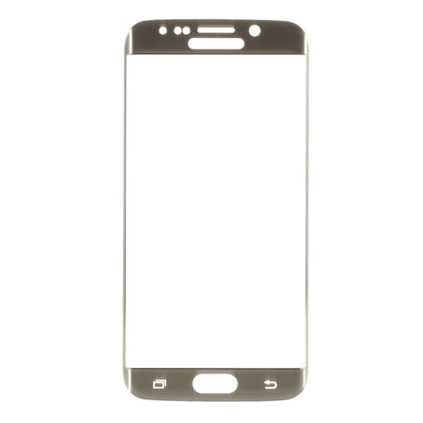 Samsung Galaxy S6 Edge Härdat glas Electroplating - Guld Transparent