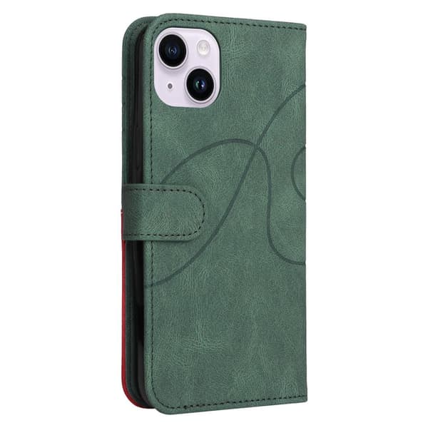 Til iPhone 15 Plus KT Series - 1 Dobbeltfarvet etui Green