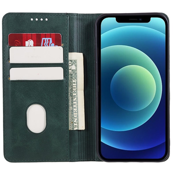 Plånboksställ Telefon Fodral Skal för iPhone 15 Pro Max - Grön Grön