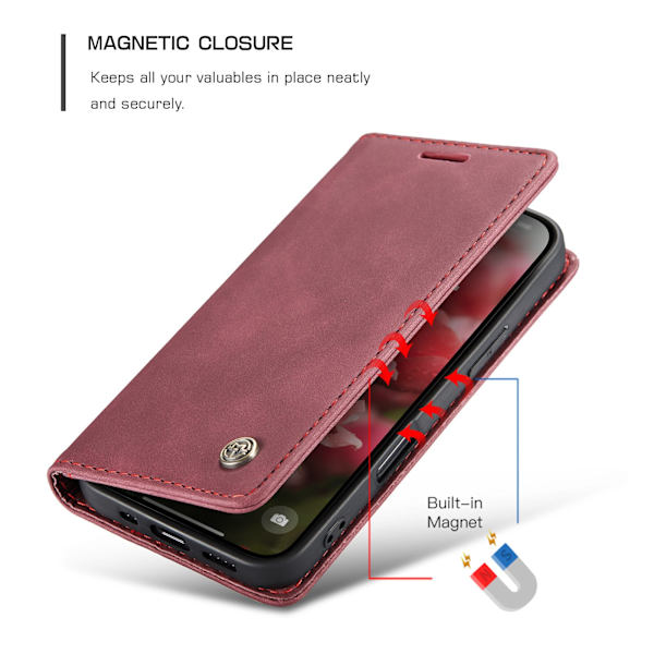 CASEME Lommebok-deksel Til iPhone 17 Red