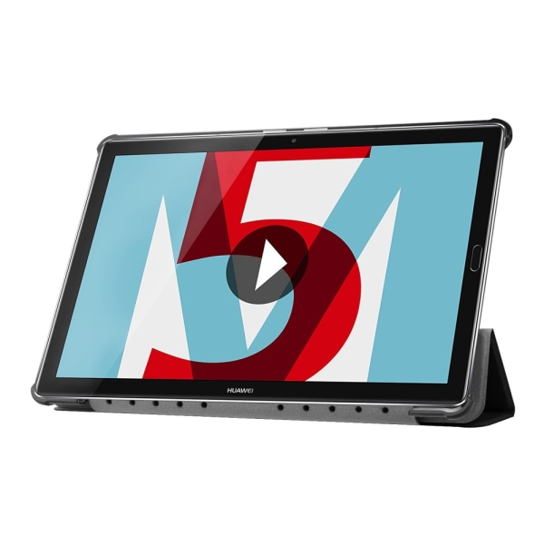 Kolminkertainen kotelo jalustalla Huawei MediaPad M5 10/M5 10 (Pro) Black