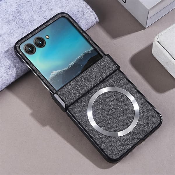 Til Motorola Razr 70 / 60 / 50 5G / Razr 2026 / 2025 / 2024 Magnetdeksel Grey