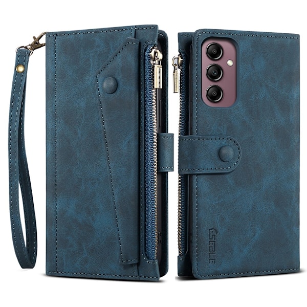 ESEBLE Star Series Til Samsung Galaxy S24 FE Etui med Lynlåslomme Blue