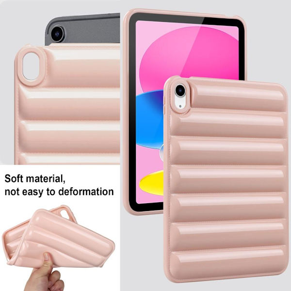För iPad 10.9 (2022) Candy Color TPU - Rosa Rosa