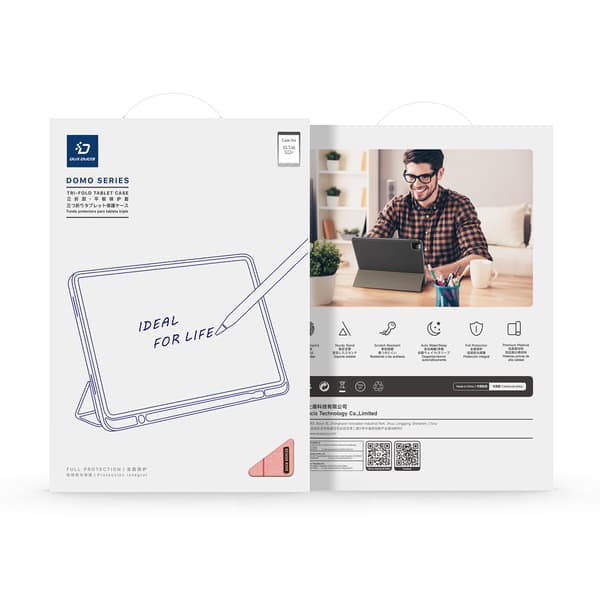 DUX DUCIS Tabletcover med støtteben til Samsung Galaxy Tab S12+ Pink