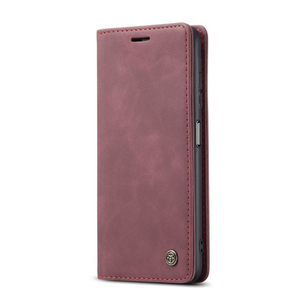 CASEME Retro Lommebok Etui for Xiaomi Redmi Note 10 4G/Note 10S - Rød Red