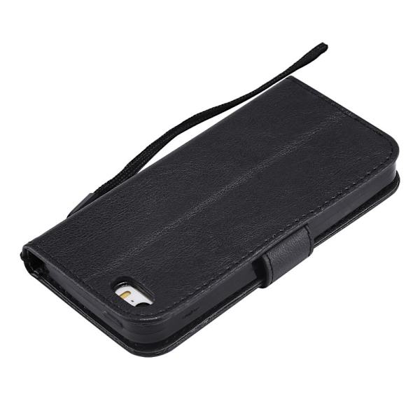 Iphone SE/5s/5 Lommebok - deksel SVART Black