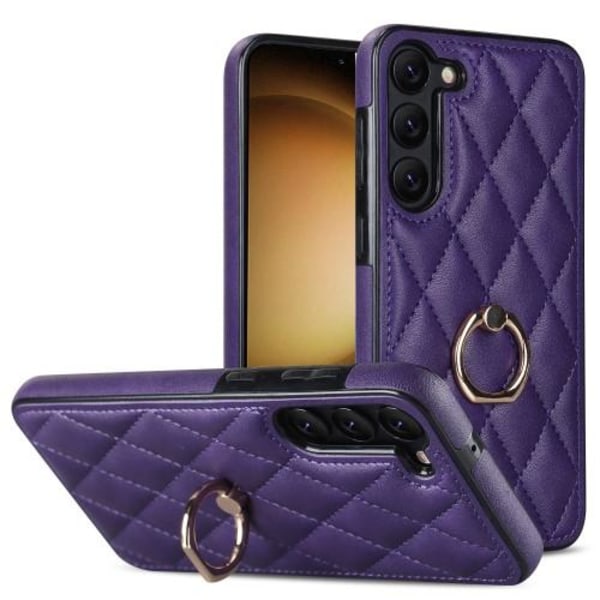 Samsung Galaxy S23 Case Rhombus Rhombus Grid Pattern Takakannen Purple