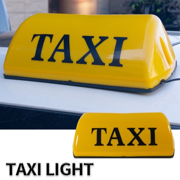 12V universaali magneettinen taksikyltti kattovalo LED-lamppu - Yellow