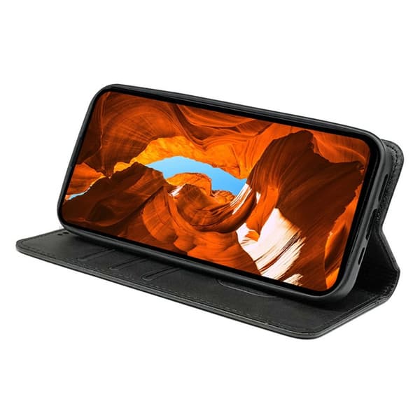 Til Nothing Phone (3a) Deksel med skjult magnetisk lukking - Svart Black