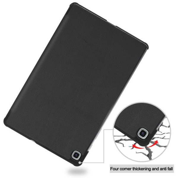 Kolminkertainen telinekotelo Samsung Galaxy Tab S6 Lite - Musta Black