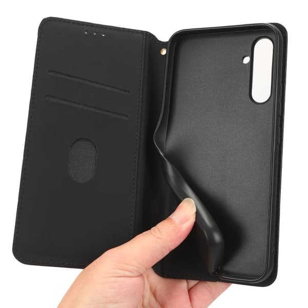 Lommebok - deksel Rhombus til Samsung Galaxy A34 5G - Svart Black