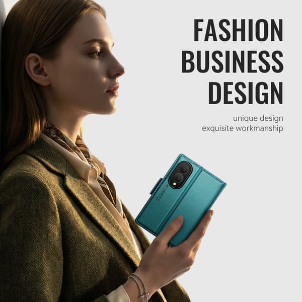CASEME Glansigt telefonplånboksfodral till Samsung Galaxy Z Fold8 Grön