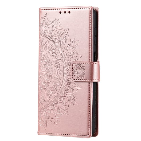 För Samsung Galaxy A17 / A26 Stativfodral Totem Plånboksfodral Rosa guld