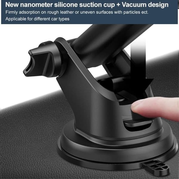 IMAK Teleskopisk Magnetisk Bilholder Sugkoppfeste Black