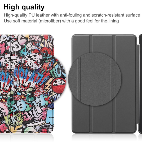 Slim Fit Dekseldeksel Til Nokia T21 - Graffiti Multicolor