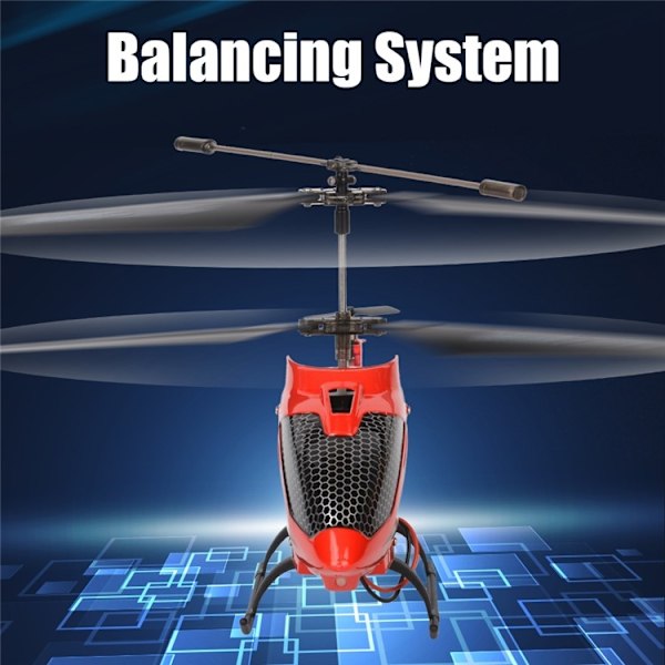 Radiostyret helikopter Smart Altitude Hold RC 2.4G Trådløs Legering 2 Batterier Black