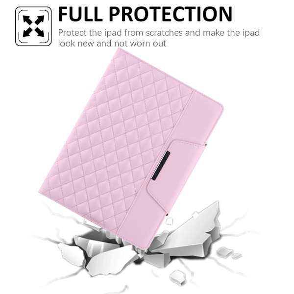 iPad 10.2 (2021)/(2020)/(2019) Kirjontaristikot -tabletin kansi Pink