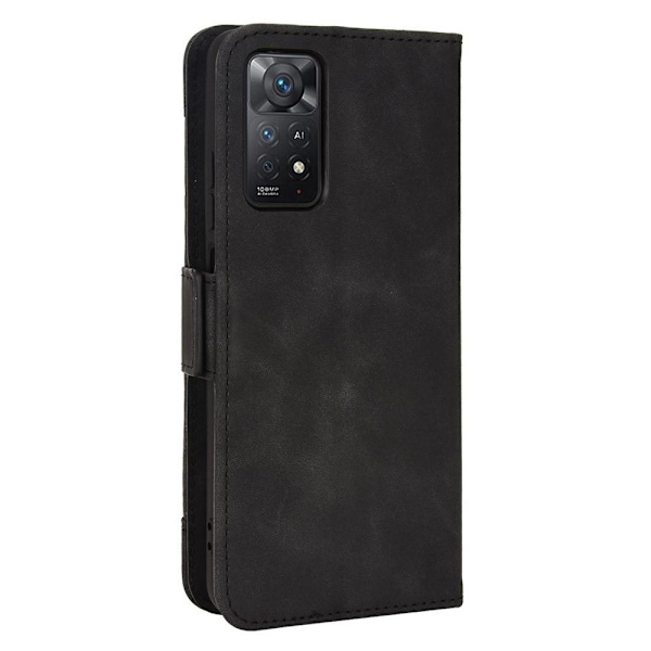Til Xiaomi Redmi Note 11 ProMagnetisk flip-etui tegnebogsovertræk Black