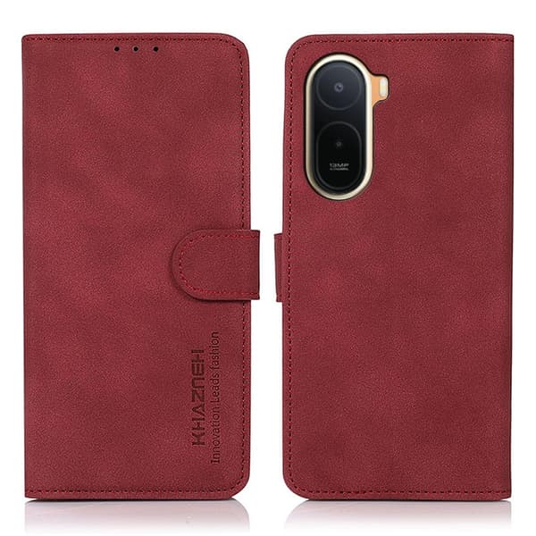 KHAZNEH Plånboksfodral till Xiaomi Redmi A7 Pro 4G / Redmi A7 Pro 5G Röd