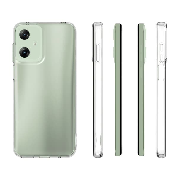 Til Motorola Moto G Play (2024) Case TPU Cover Bagside Transparent