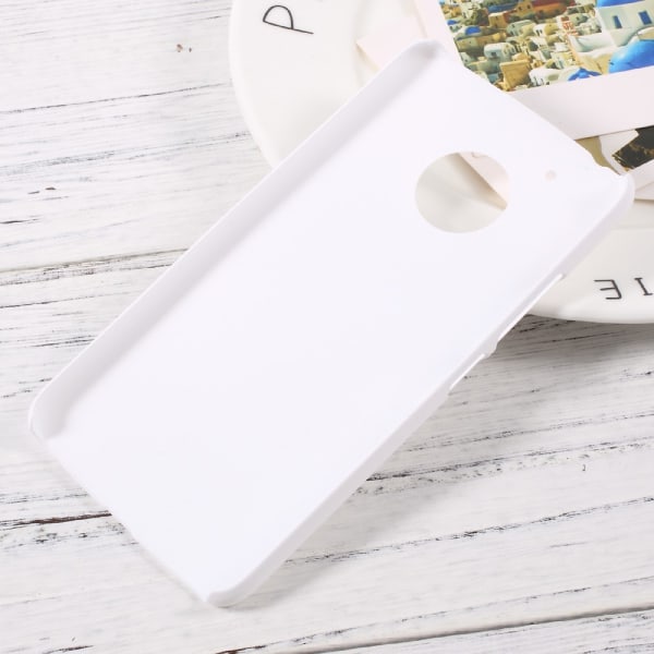 Lenovo Moto G5 Cover Plast Cover Gummibelagt - Hvid Transparent