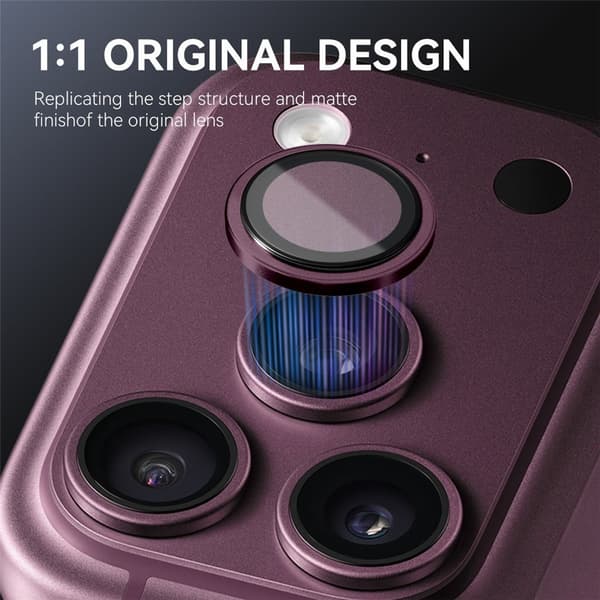 NORTHJO Kameran linssuoja iPhone 18 Pro / 18 Pro Max puhelimelle Purple