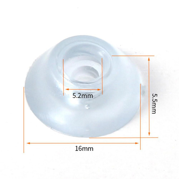 10 st 16x5.5 mm Stol Anti-halk Golvskydd Transparent