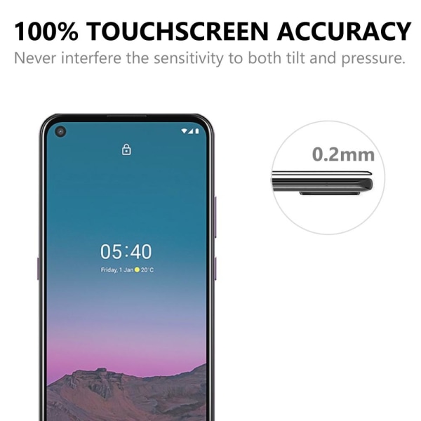 Nokia 5.4 Full Coverage Tempered Glass -näytön suojakalvo (F Transparent