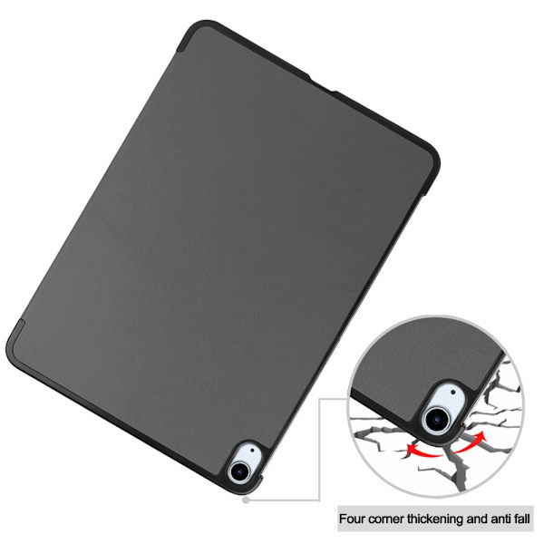 Til iPad Air 11 (2024) Etui Tre - fold Stativ Tablet Cover - Grå Grey