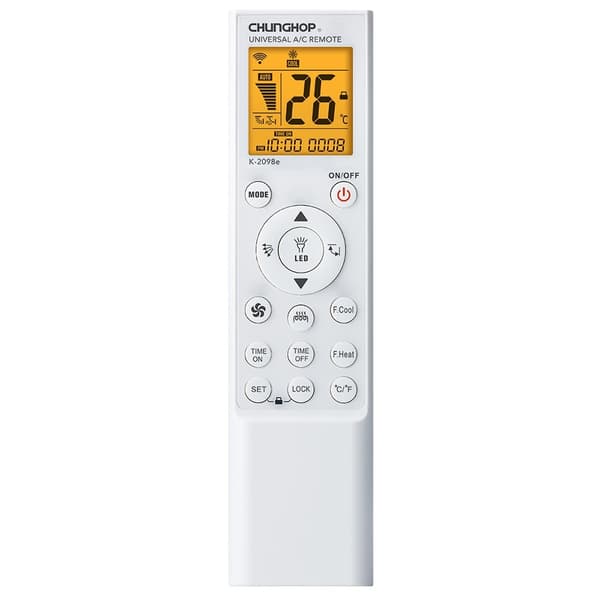 Fjernkontroll CHUNGHOP K-2098E universal erstatning klimaanlegg AC White