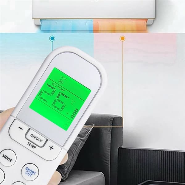Erstatning fjernkontroll for RG36A11 / BGEF for Midea klimaanlegg White