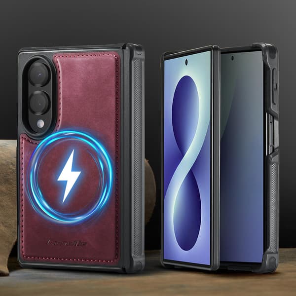 CASEME Magnetisk telefondeksel til Samsung Galaxy Z Fold8 Red