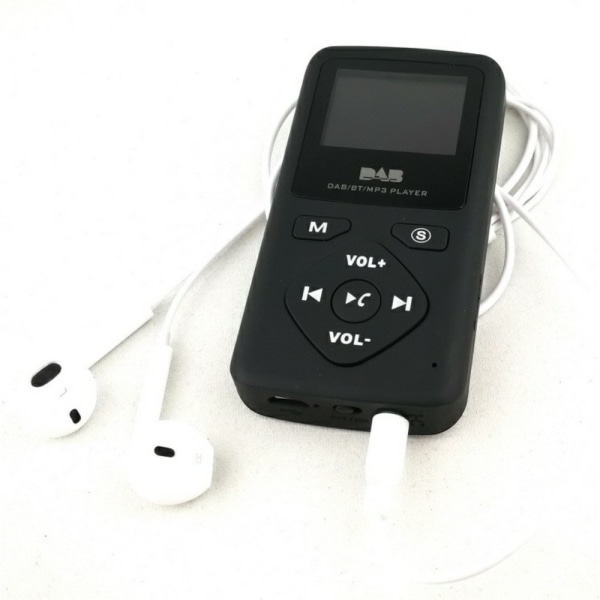 DAB Bluetooth Digital MP3-afspiller understøtter FM-radio TF-kort White