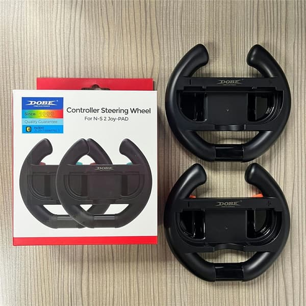 2 stk. kompatibel med Nintendo Switch 2 Joy-Con-kontrollerholder til racingratt Black
