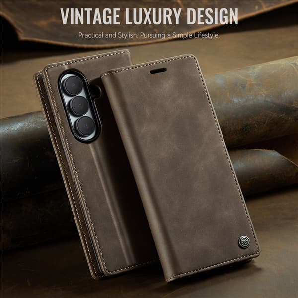 CASEME Telefonlommebokdeksel til Samsung Galaxy Z Fold8 Ultra Brown