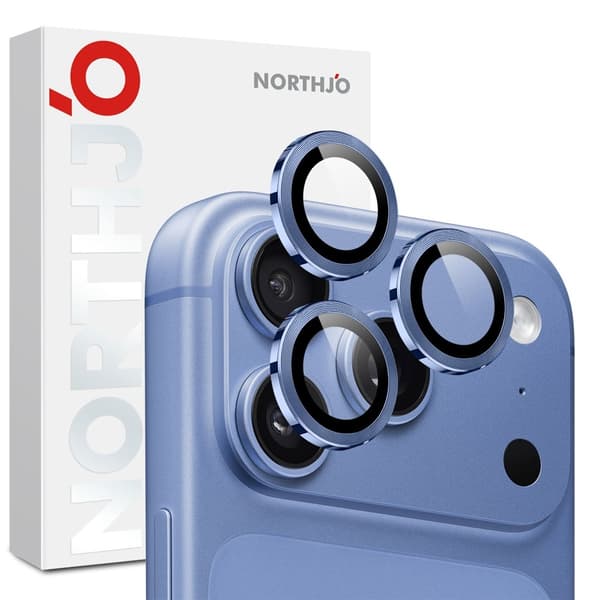 NORTHJO 1 Sett Kameralinsebeskytter til iPhone 18 Pro / 18 Pro Max Blue