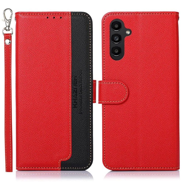 KHAZNEH Samsung Galaxy A14 Plånboksfodral - Röd/Svart Röd