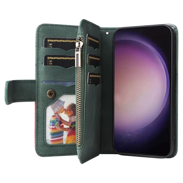 KT multifunktions - serie - 5 til Samsung Galaxy S24 Ultra telefonetui Green