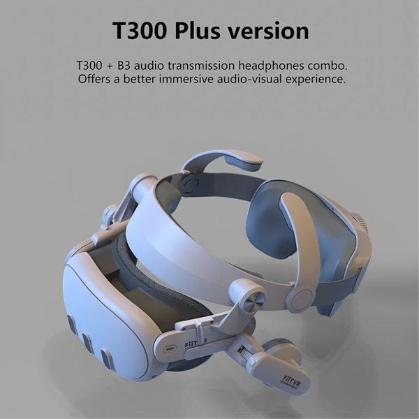 Meta Quest 3 VR Hodebånd Frontbeskyttelse Ørepropper White