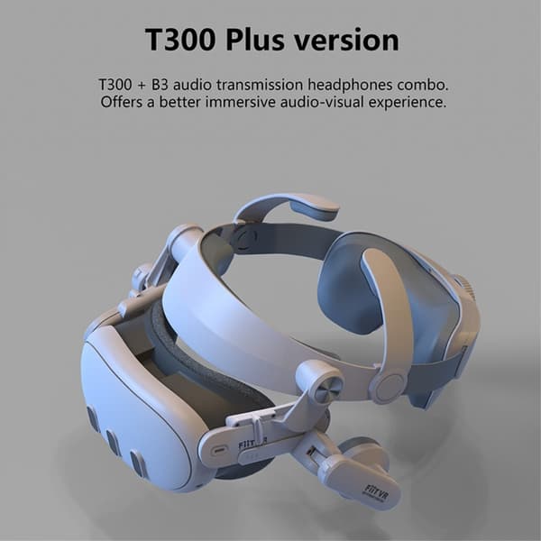 Meta Quest 3 VR Hovedbøjle Frontbeskyttelse høreværn White