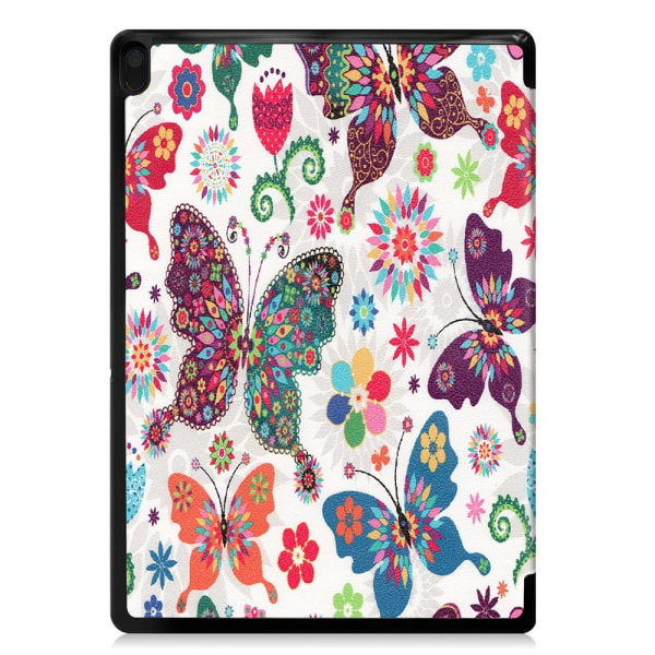 Mønsterudskrivning Tri-fold Stand Cover Lenovo Tab E10 - Butterfly Multicolor