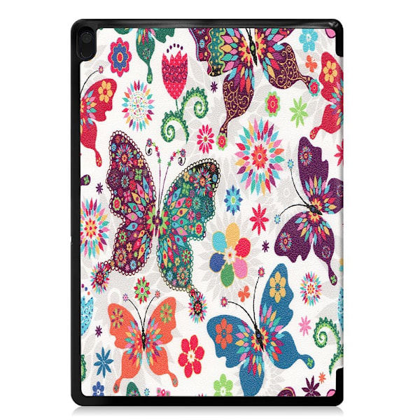 Pattern Printing Tri-fold Stand Cover Lenovo Tab E10 - Butterfly Multicolor