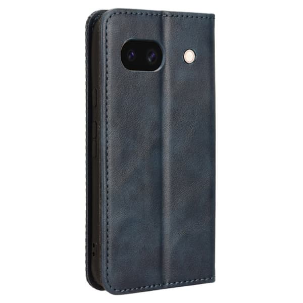 Til Google Pixel 8a Stand Phone Case Fuld Protection Pung Cover Blue