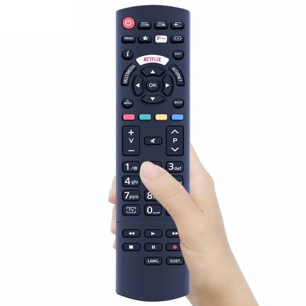 Fjärrkontroll Ersättning för RC49129 För Panasonic TV Svart